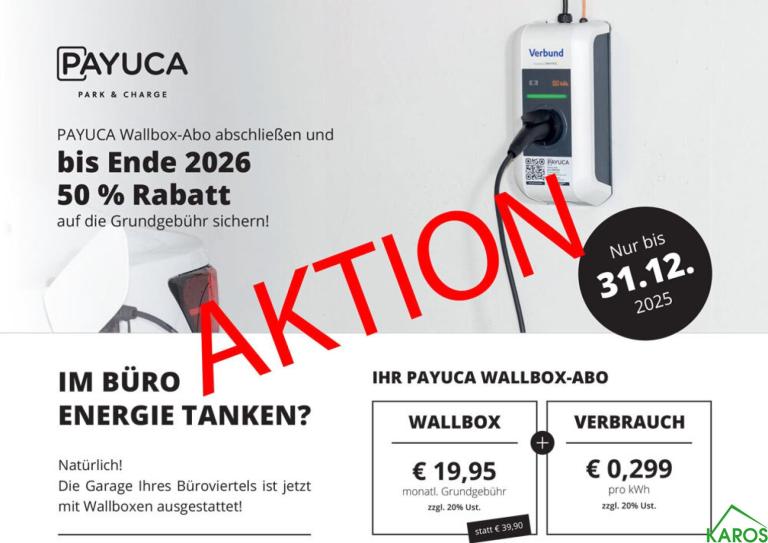 *AKTION BIS JAHRESENDE* GARAGENPLÄTZE MIT E-LADESTATION!!!