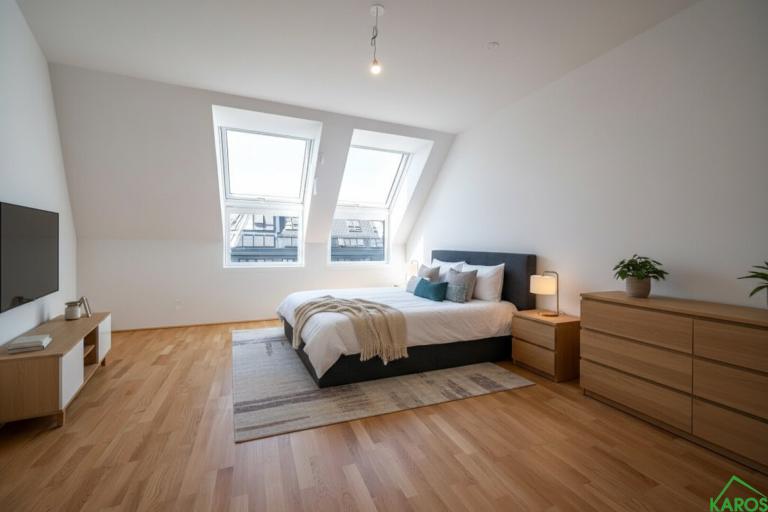 Helle 3-Zimmer Dachgeschoßwohnung mit Küche und Balkon